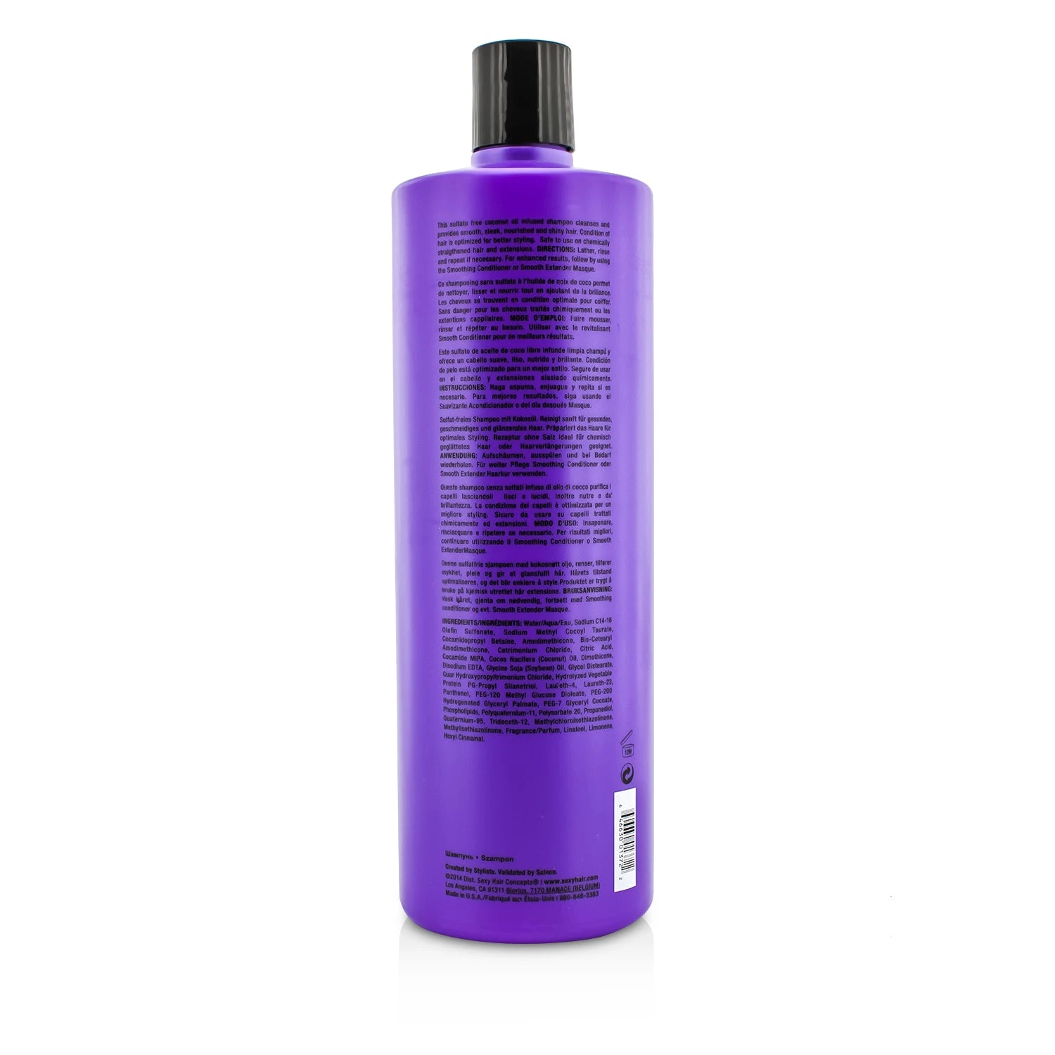 Sexy Hair Concepts Smooth Sexy Hair Sulfate-Free Smoothing Shampoo (Anti-Frizz) 1000ml/33.8oz 7 Sexy Hair Concepts Smooth Sexy Hair Sulfate-Free Smoothing Shampoo (Anti-Frizz) 1000ml/33.8oz - Image 5