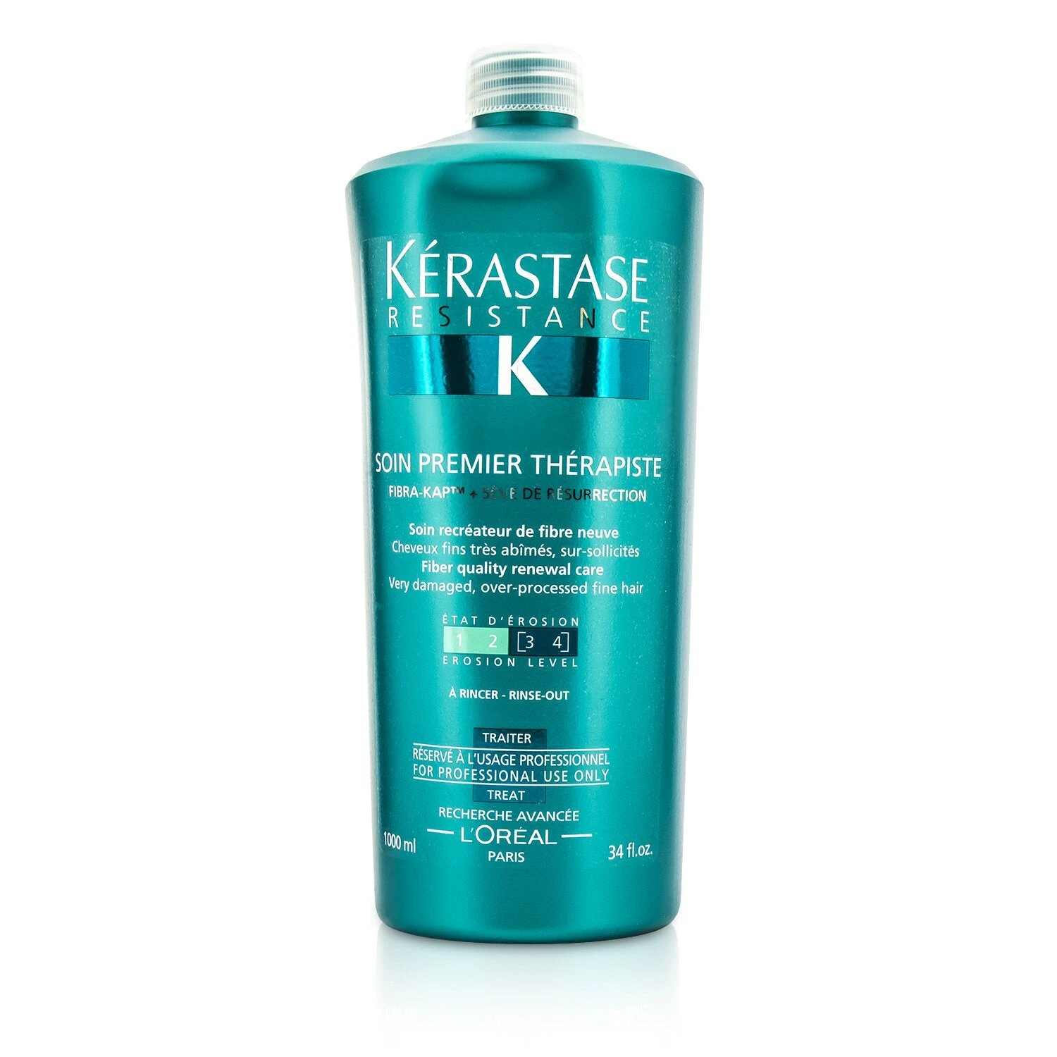 Kérastase Kerastase Resistance Soin Premier Therapiste Fiber Quality Renewal Care (For Very Damaged, Over-Porcessed Fine Hair) 1000ml/34oz 3 Kérastase Kerastase Resistance Soin Premier Therapiste Fiber Quality Renewal Care (For Very Damaged, Over-Porcessed Fine Hair) 1000ml/34oz