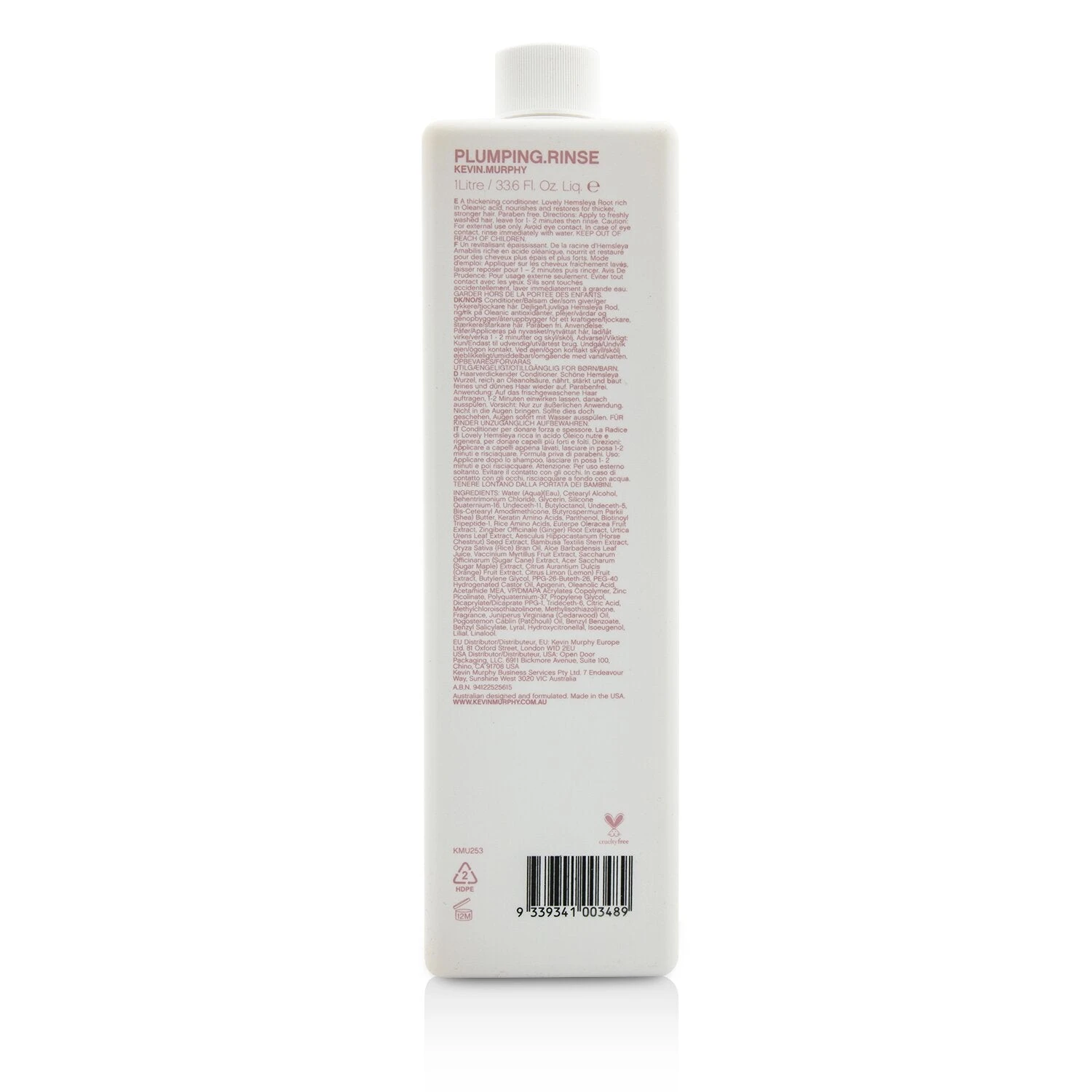 Kevin Murphy Kevin.Murphy Plumping.Rinse Densifying Conditioner (A Thickening Conditioner - For Thinning Hair) 250ml/8.4oz 6 Kevin Murphy Kevin.Murphy Plumping.Rinse Densifying Conditioner (A Thickening Conditioner - For Thinning Hair) 250ml/8.4oz - Image 4