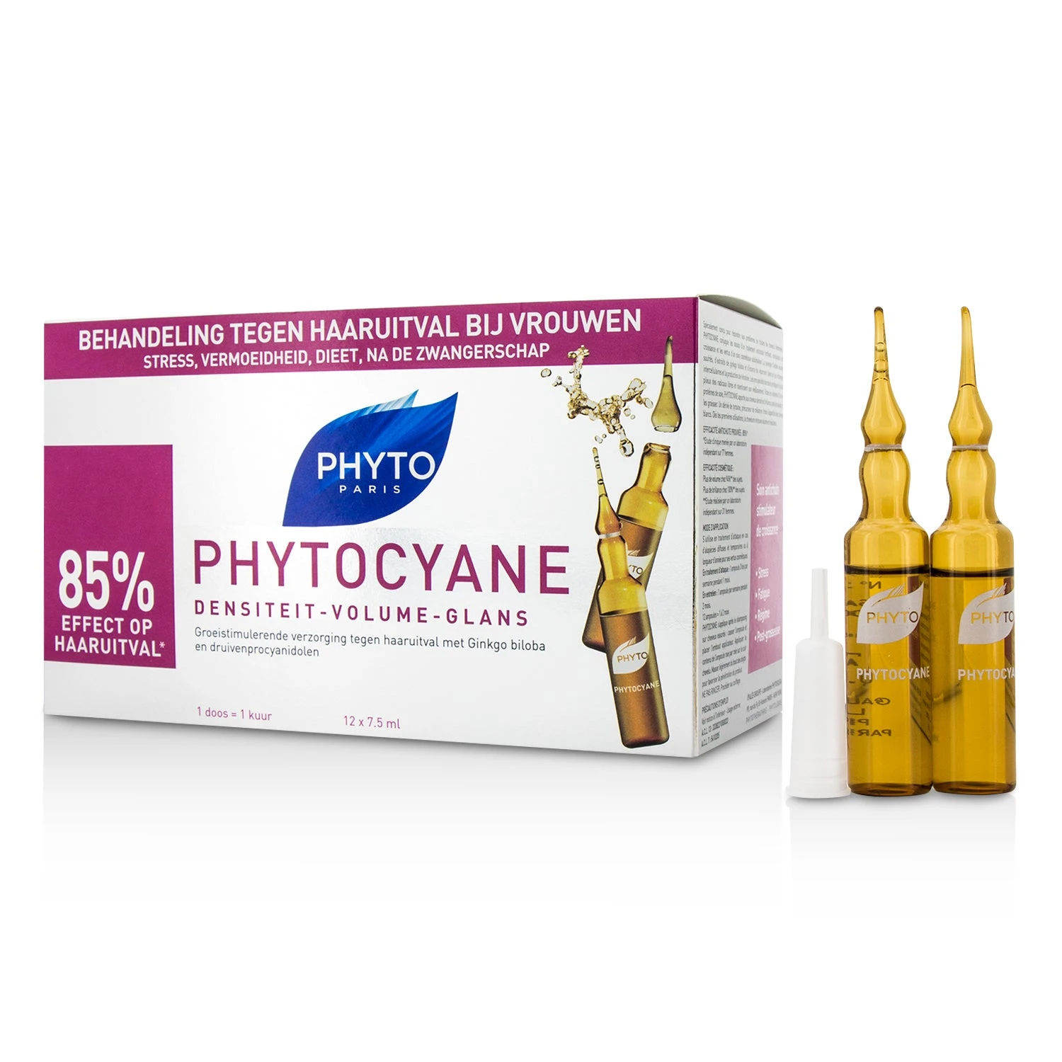 Phyto Phytocyane Growth Stimulating Anti-Thinning Hair Treatment (For Thinning Hair - Women) 12x7.5ml/0.25oz 3 Phyto Phytocyane Growth Stimulating Anti-Thinning Hair Treatment (For Thinning Hair - Women) 12x7.5ml/0.25oz