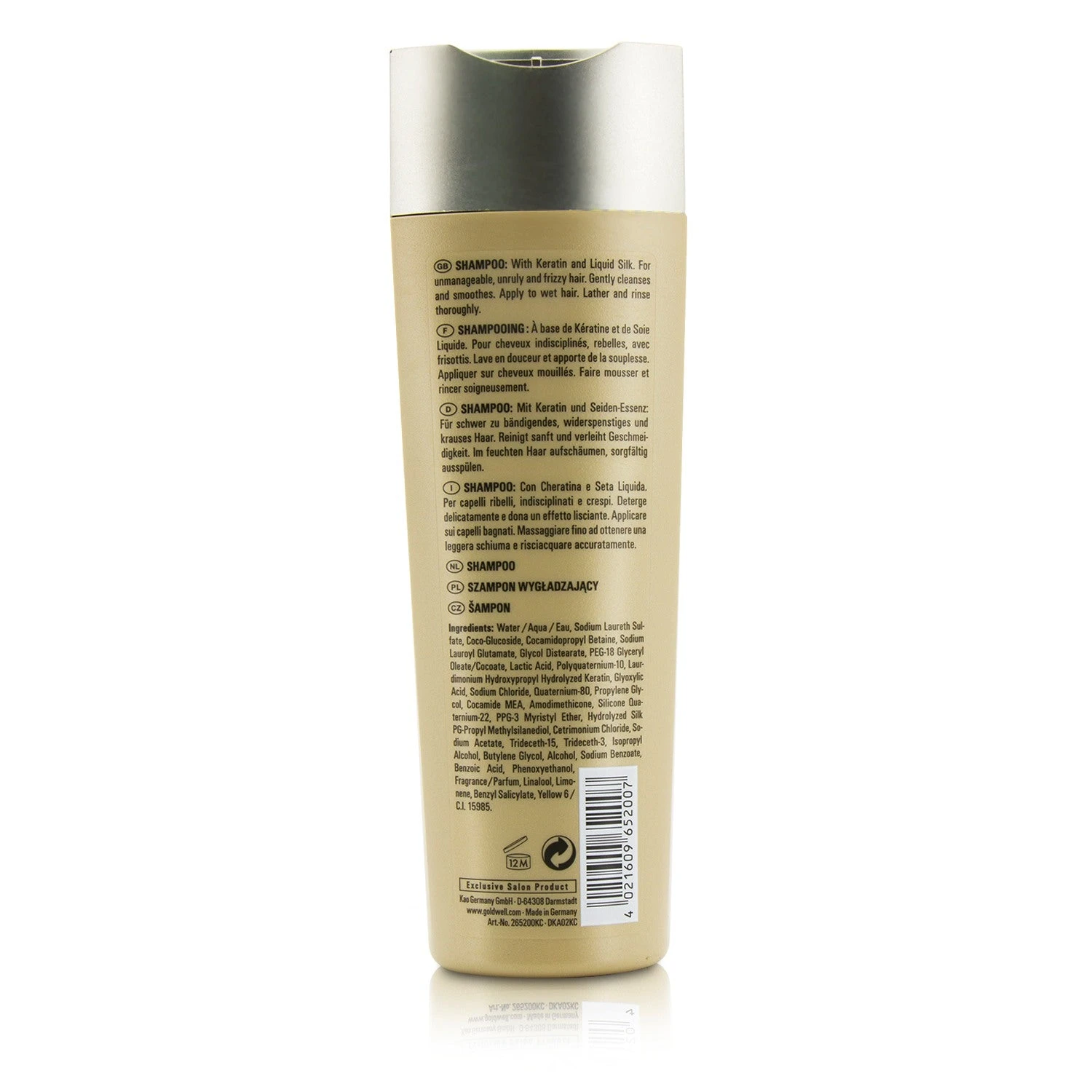 Goldwell Kerasilk Control Shampoo (For Unmanageable, Unruly And Frizzy Hair) 250ml/8.4oz 5 Goldwell Kerasilk Control Shampoo (For Unmanageable, Unruly And Frizzy Hair) 250ml/8.4oz - Image 3