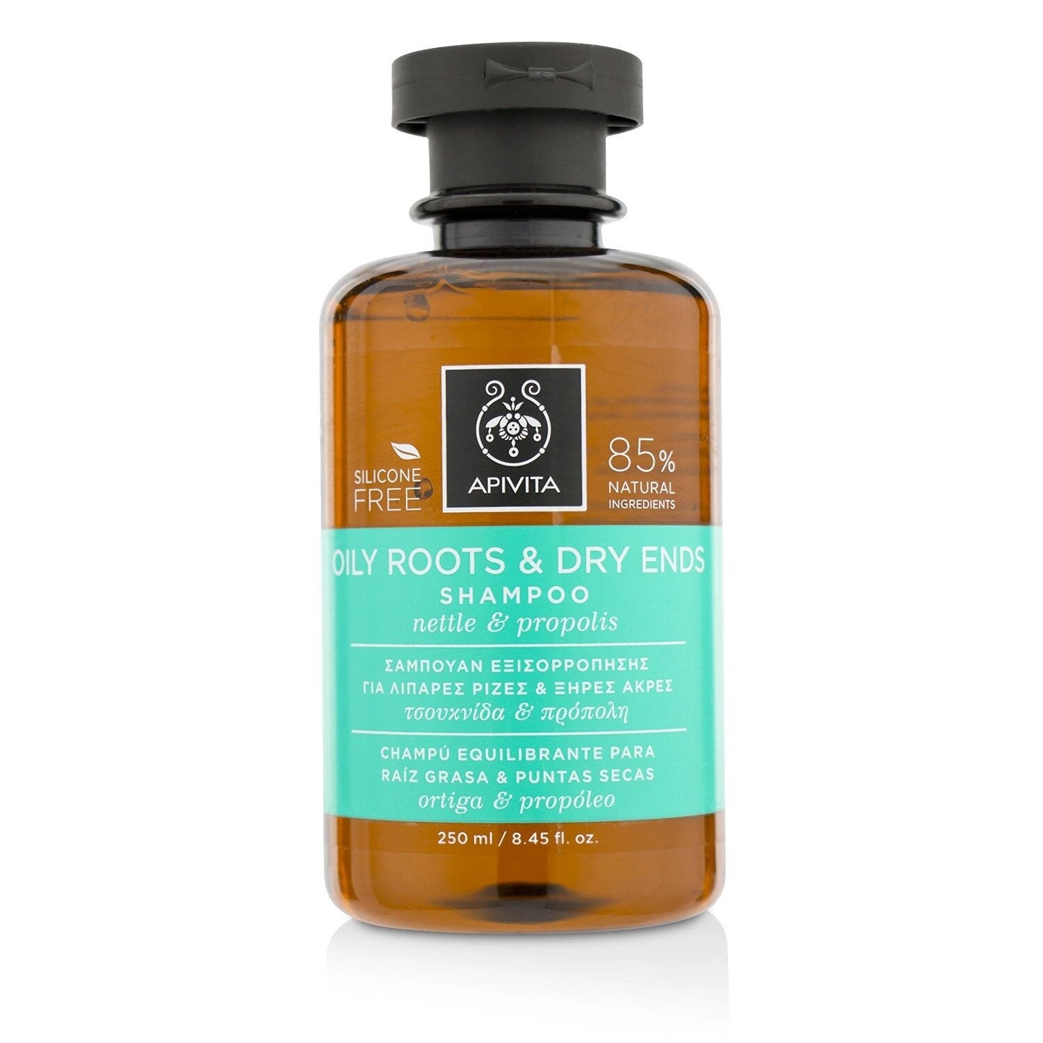 Apivita Oily Roots & Dry Ends Shampoo With Nettle & Propolis 250ml/8.45oz 3 Apivita Oily Roots & Dry Ends Shampoo With Nettle & Propolis 250ml/8.45oz