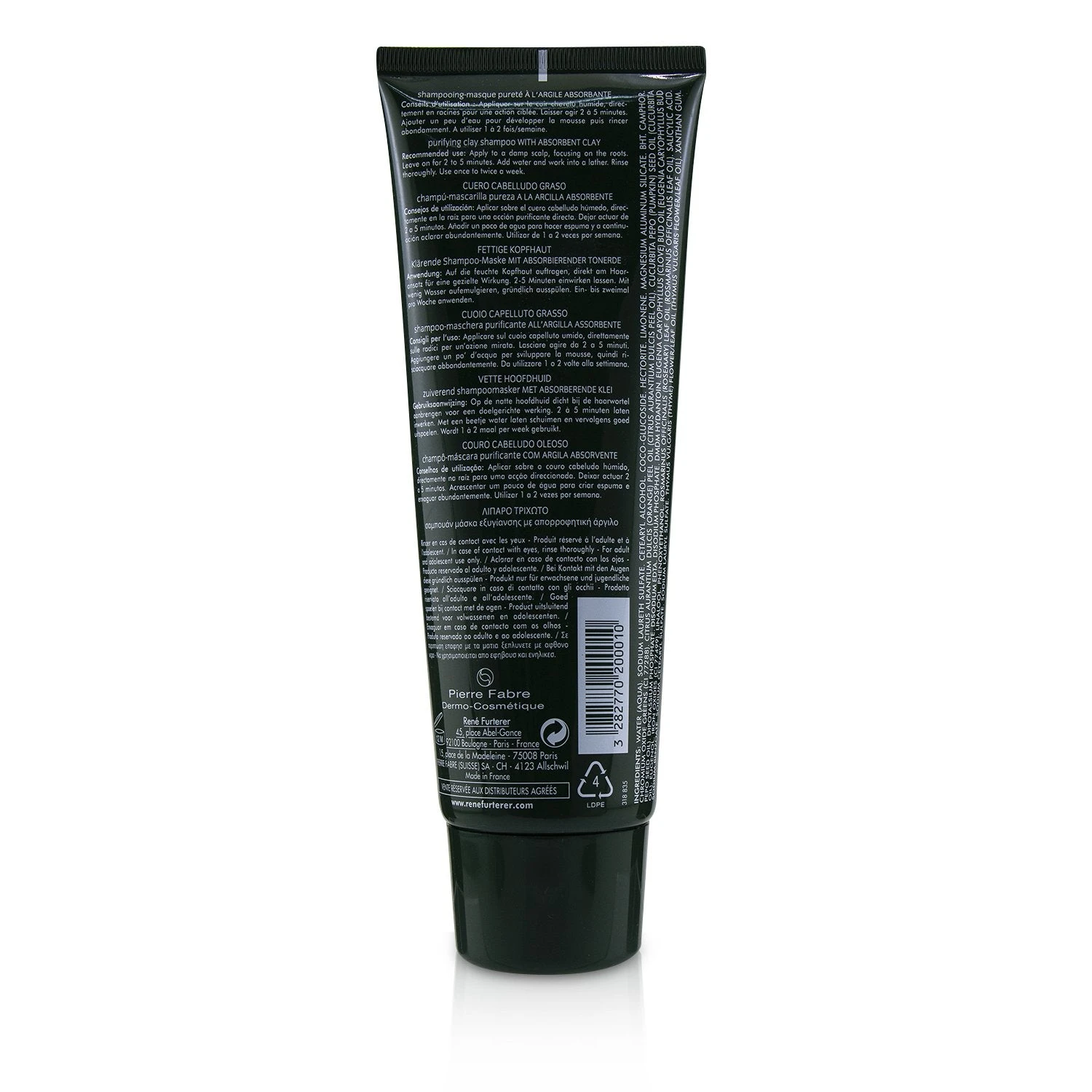 René Furterer Rene Furterer Curbicia Purifying Ritual Purifying Clay Shampoo - Oily Scalp (Salon Product) 250ml/9oz 4 René Furterer Rene Furterer Curbicia Purifying Ritual Purifying Clay Shampoo - Oily Scalp (Salon Product) 250ml/9oz - Image 2