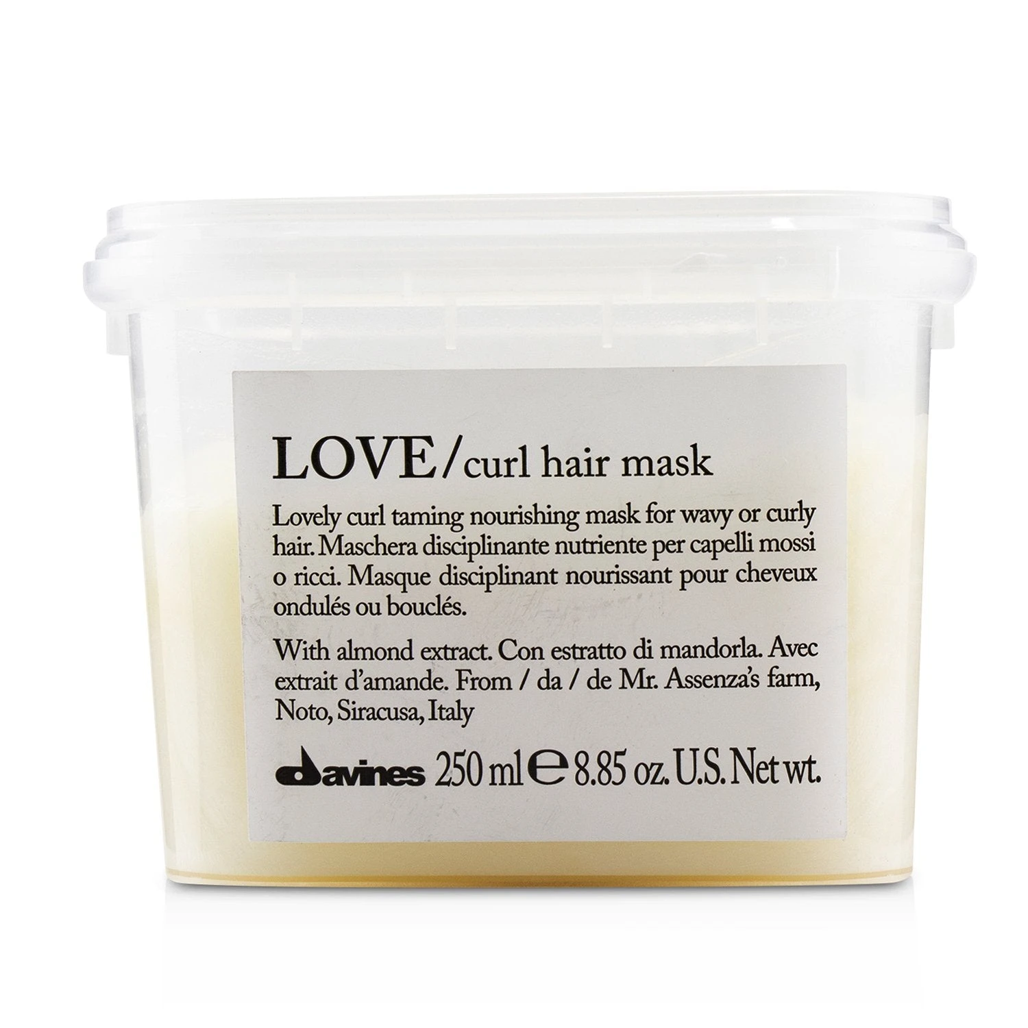 Davines Love Curl Hair Mask (Lovely Curl Taming Nourishing Mask For Wavy Or Curly Hair) 250ml/8.85oz 3 Davines Love Curl Hair Mask (Lovely Curl Taming Nourishing Mask For Wavy Or Curly Hair) 250ml/8.85oz