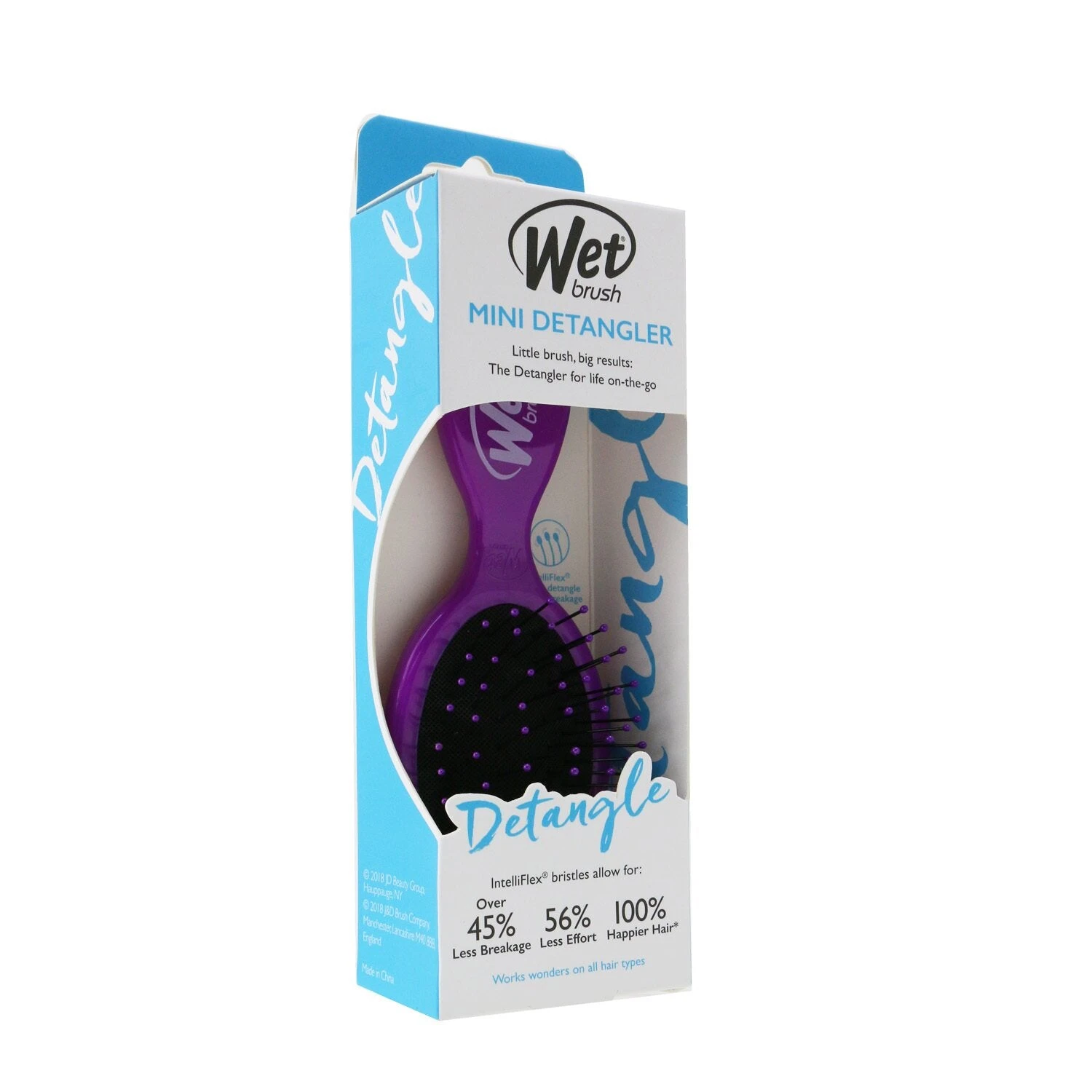 Wet Brush Mini Detangler - # Purple 1pc 5 Wet Brush Mini Detangler - # Purple 1pc - Image 3