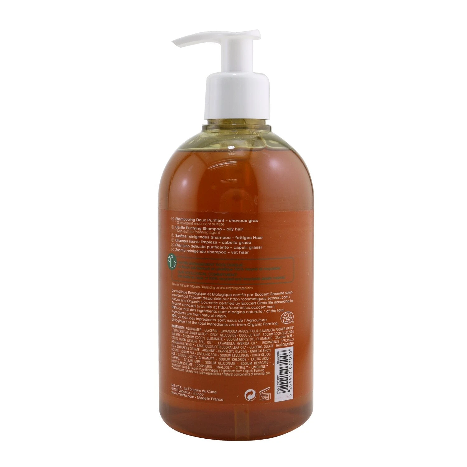 Melvita Gentle Purifying Shampoo (Oily Hair) 200ml/6.7oz 8 Melvita Gentle Purifying Shampoo (Oily Hair) 200ml/6.7oz - Image 6
