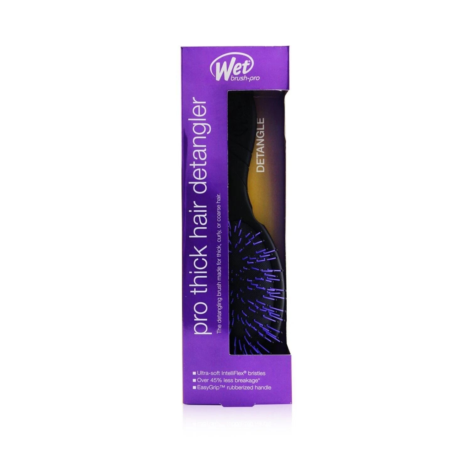 Wet Brush Pro Thick Hair Detangler - # Black (Box Slightly Damaged) 1pc 4 Wet Brush Pro Thick Hair Detangler - # Black (Box Slightly Damaged) 1pc - Image 2
