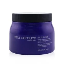 Shu Uemura Yubi Blonde Anti-Brass Purple Balm (Hair Mask) - Bleached, Highlighted Blondes (Salon Size) 500ml/16.9oz