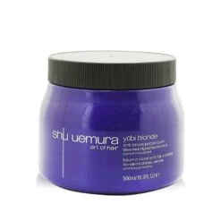 Shu Uemura Yubi Blonde Anti-Brass Purple Balm (Hair Mask) - Bleached, Highlighted Blondes (Salon Product, Box Slightly Damaged) 500ml/16.9oz