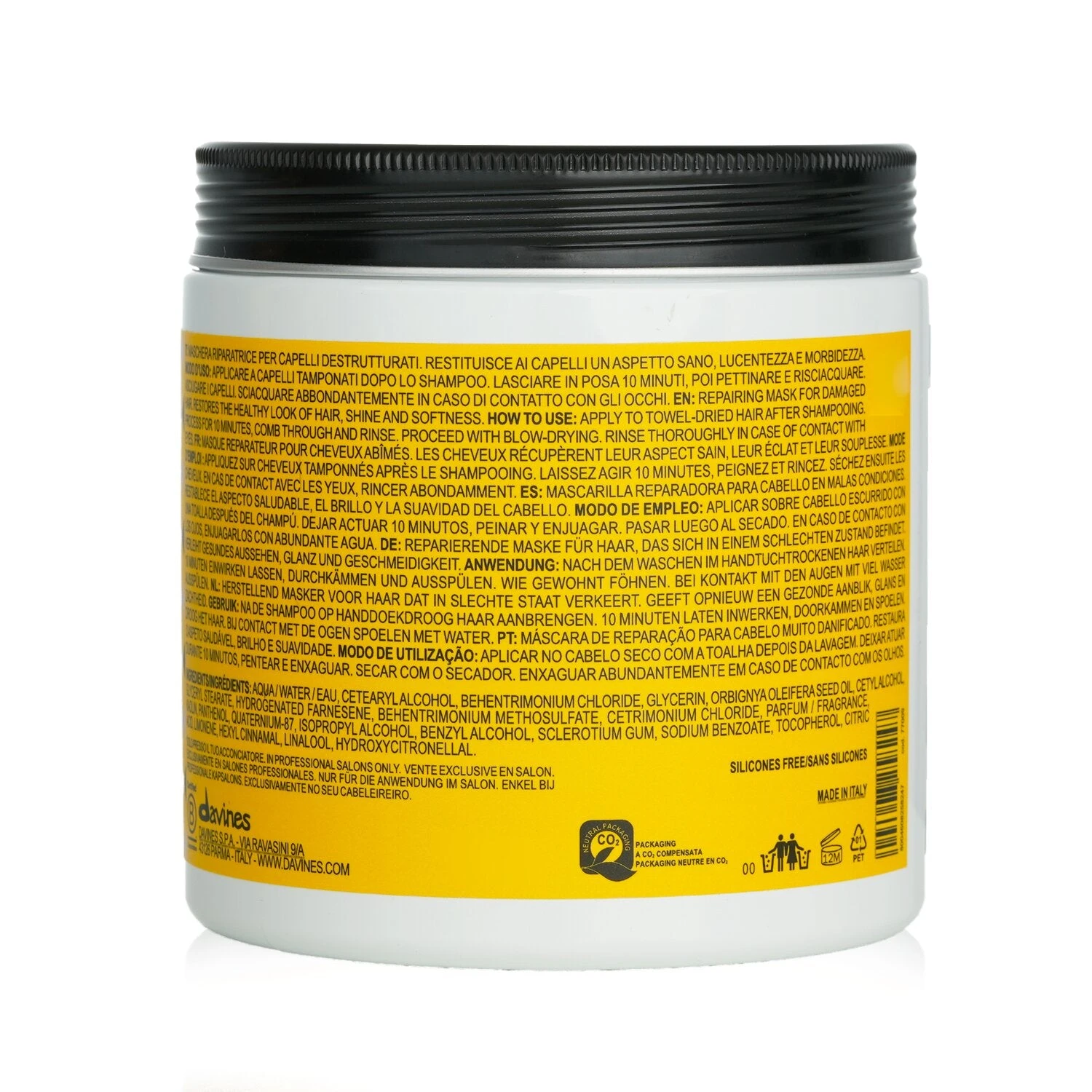 Davines The Renaissance Circle Hopeless Hair Extreme Repair Hair Mask (Salon Size) 750ml/26.39oz 5 Davines The Renaissance Circle Hopeless Hair Extreme Repair Hair Mask (Salon Size) 750ml/26.39oz - Image 3
