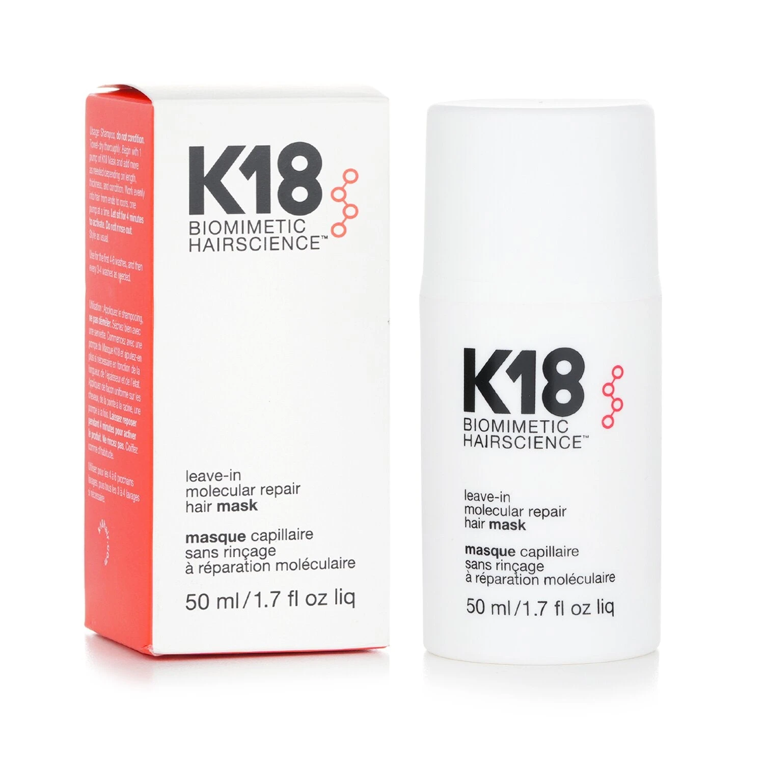 K18 Leave-In Molecular Repair Hair Mask 50ml/1.7oz 4 K18 Leave-In Molecular Repair Hair Mask 50ml/1.7oz - Image 2