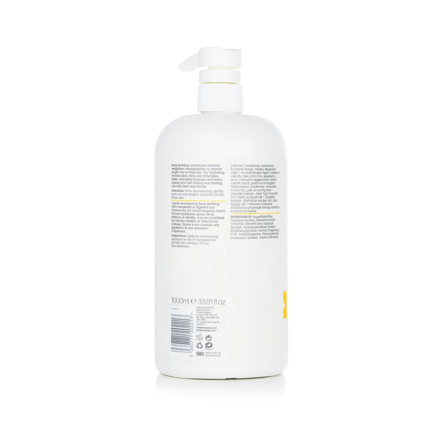 Philip Kingsley Body Building Conditioner (Hydrates Shorter Fine, Flat, Flyaway Hair) 1000ml/33.81oz 5 Philip Kingsley Body Building Conditioner (Hydrates Shorter Fine, Flat, Flyaway Hair) 1000ml/33.81oz - Image 3
