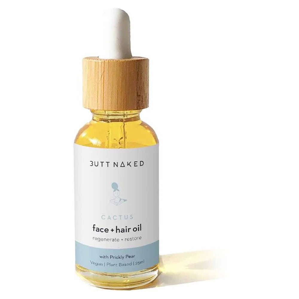 Butt Naked Body Cactus Prickly Pear Face + Hair Oil 30ml 3 Butt Naked Body Cactus Prickly Pear Face + Hair Oil 30ml