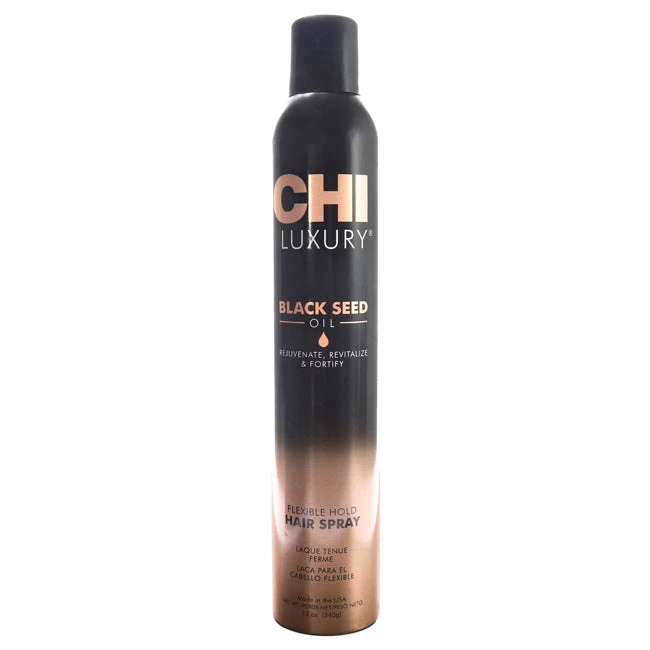 CHI Luxury Black Seed Oil Flexible Hold Hairspray By CHI For Unisex - 12 Oz Hair Spray 3 CHI Luxury Black Seed Oil Flexible Hold Hairspray By CHI For Unisex - 12 Oz Hair Spray