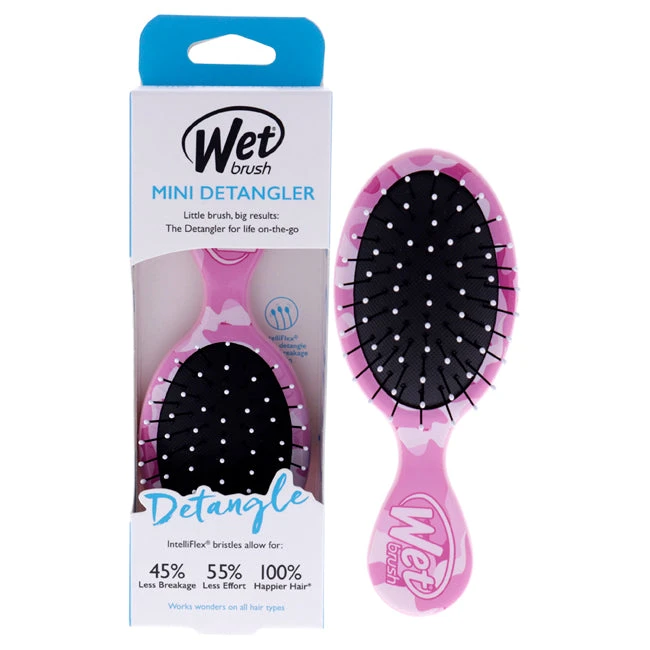 Wet Brush Camouflage Squirt Detangling Mini Brush By Wet Brush For Unisex - 1 Pc Hair Brush 3 Wet Brush Camouflage Squirt Detangling Mini Brush By Wet Brush For Unisex - 1 Pc Hair Brush