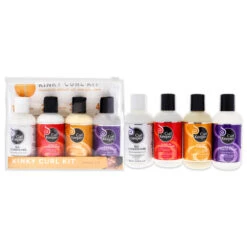 Curl Keeper Kinky Curl Kit By Curl Keeper For Unisex - 4 Pc Set 3.4oz Silk Conditioner Deep Moisturizing Protein, 3.4oz Leave-In Conditioner Softens Rough Dry Hair, 3.4oz Styling Cream Tames Defines Detangles, 3.4oz Original Liquid Styler Frizz-Free Curls