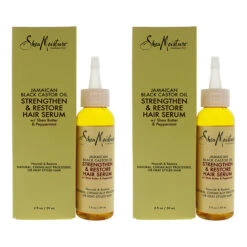 Shea Moisture Jamaican Black Castor Oil Strengthen-Grow & Restore Hair Serum - Pack Of 2 By Shea Moisture For Unisex - 2 Oz Serum