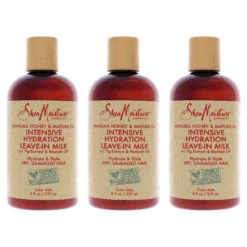 Shea Moisture Manuka Honey And Mafura Oil Intensive Hydration Leave-In Milk By Shea Moisture For Unisex - 8 Oz Cream - Pack Of 3